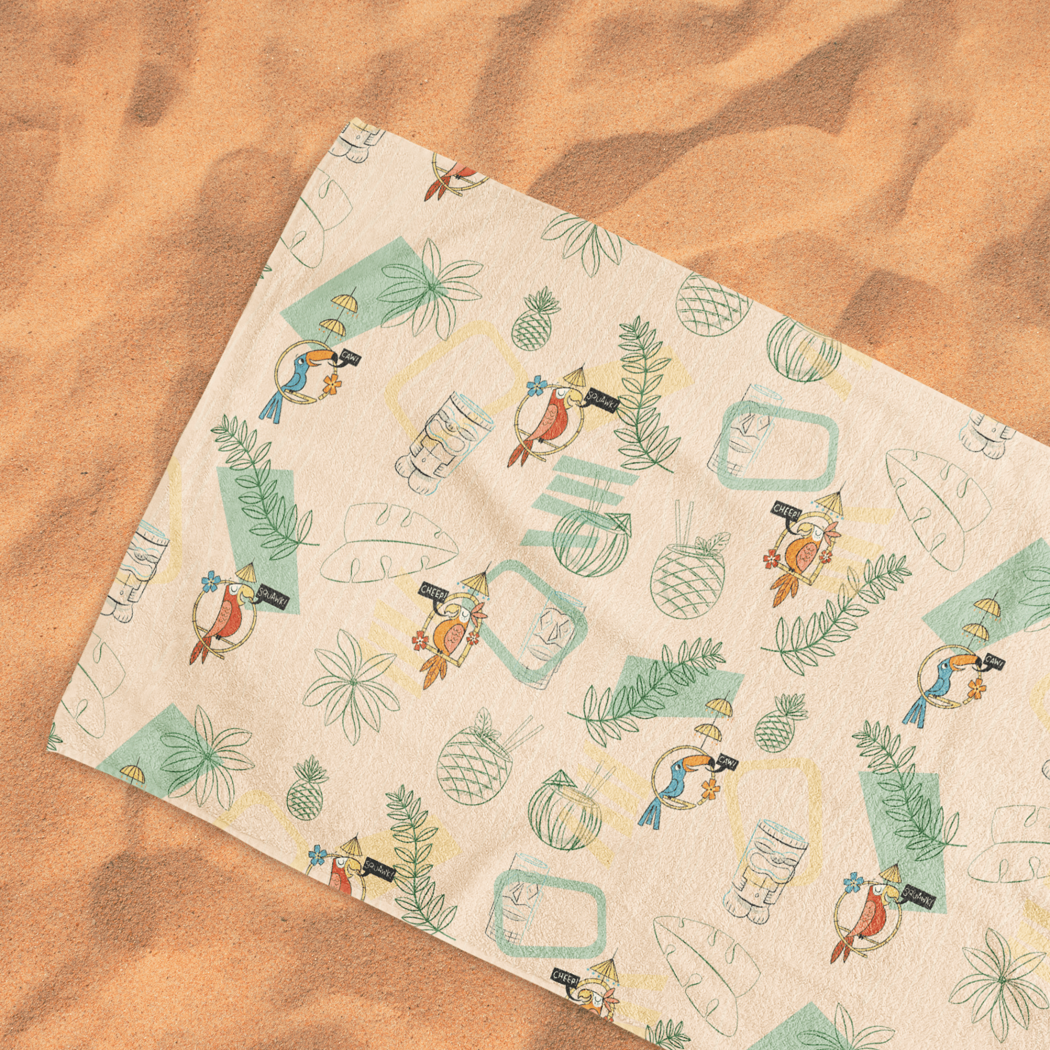 Birds of Paradise Beach Towel | Park Candy