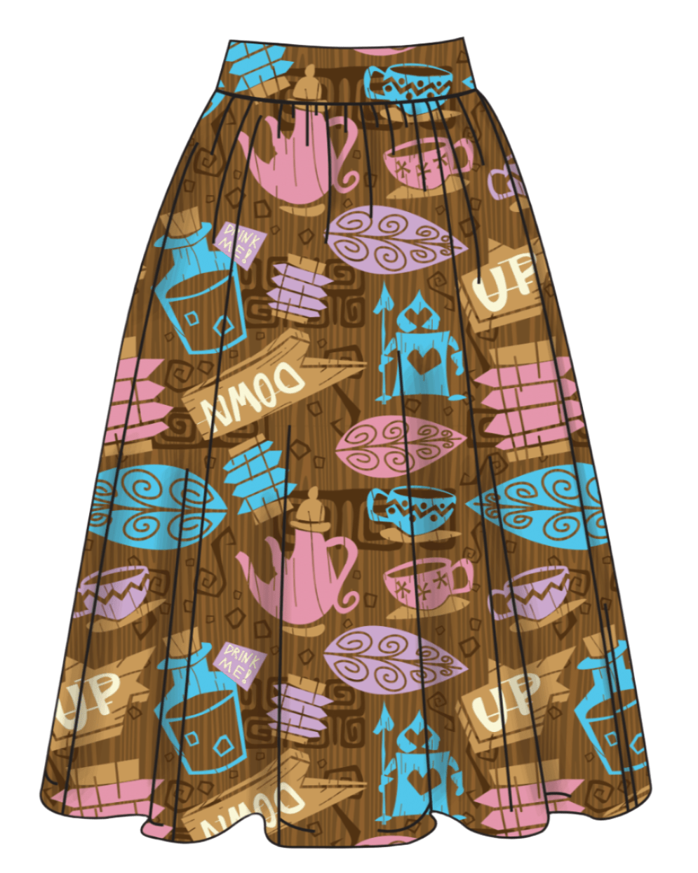 Mad Teaki Party Midi Skirt | Park Candy