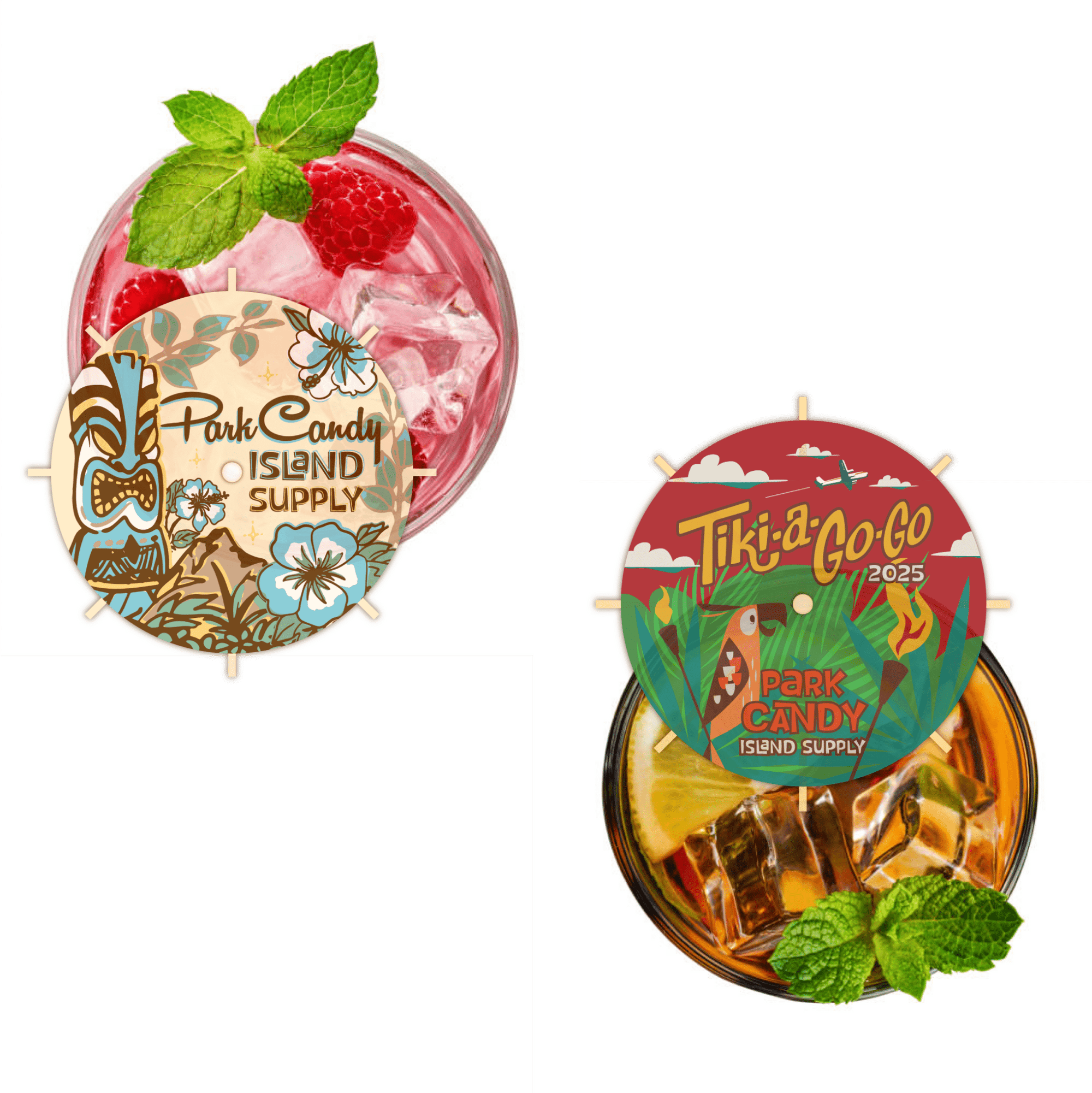 Park Candy Island Supply x Tiki - a - Go - Go Cocktail Umbrellas (20 - Pack) | Park Candy