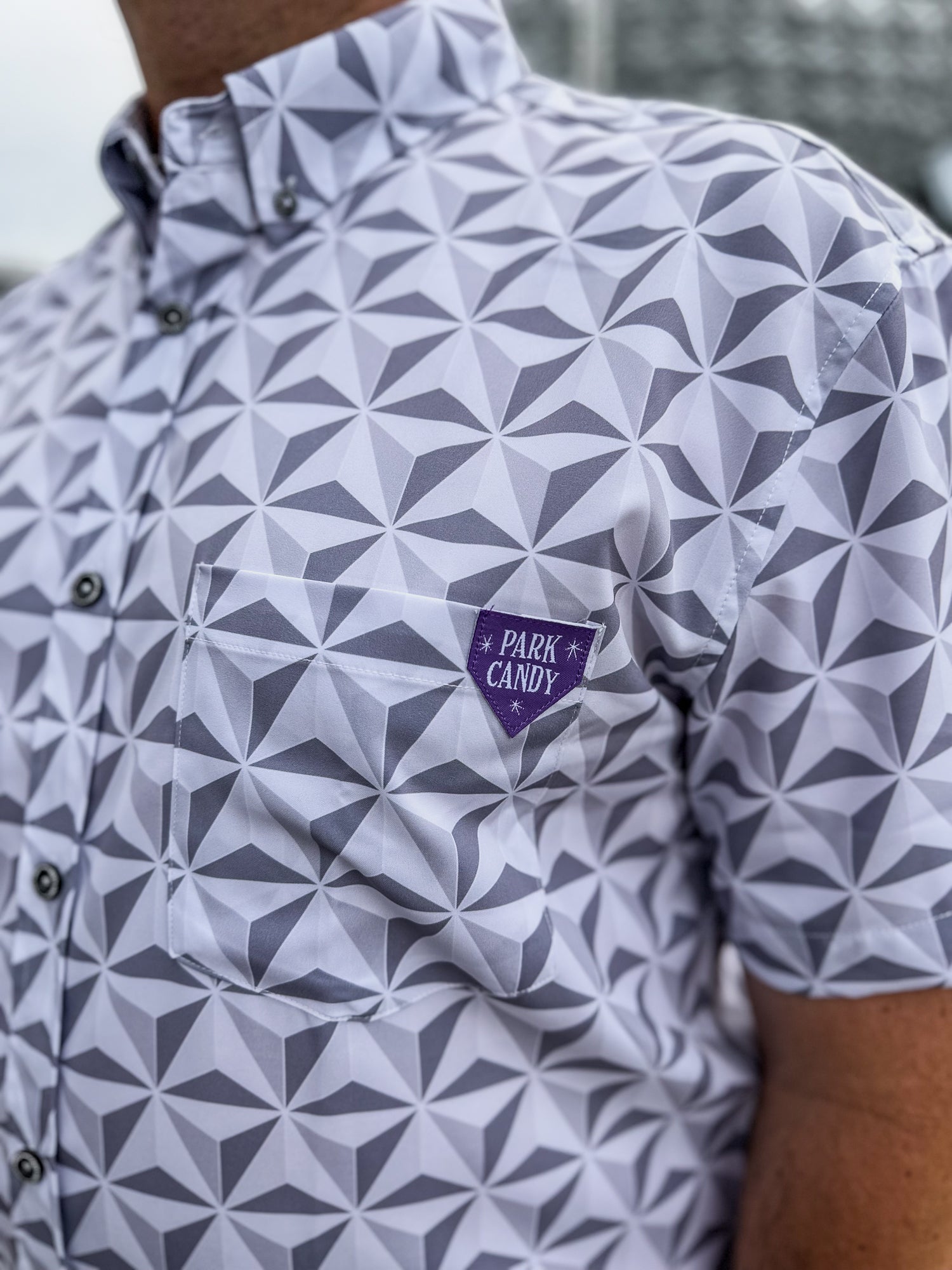 Spaceship Button Up Shirt | Park Candy