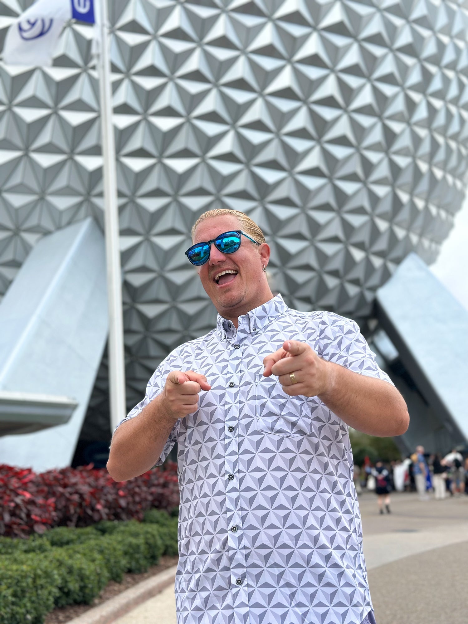 Spaceship Button Up Shirt | Park Candy