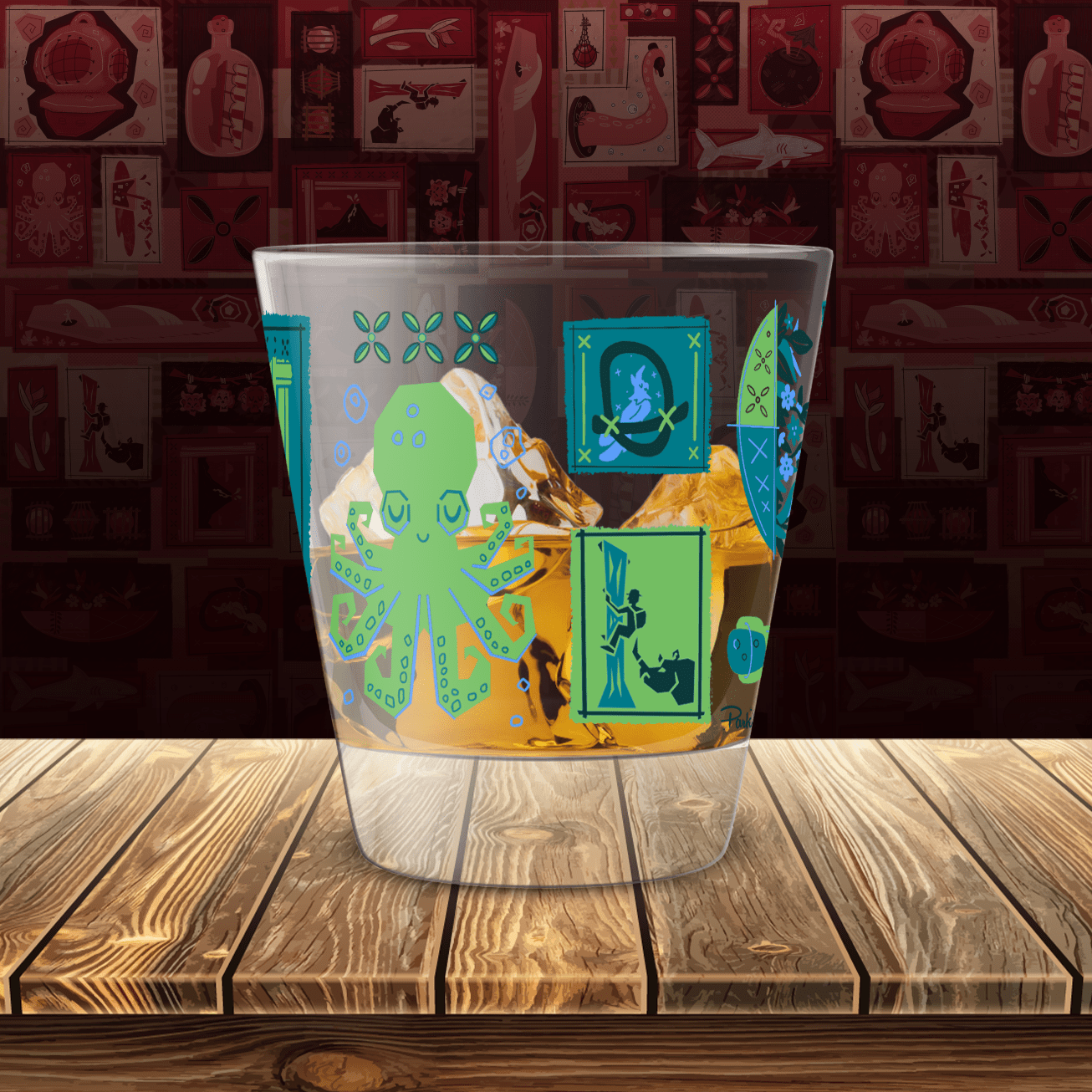 Tiki Tiki Mai Tai Glass Set | Park Candy