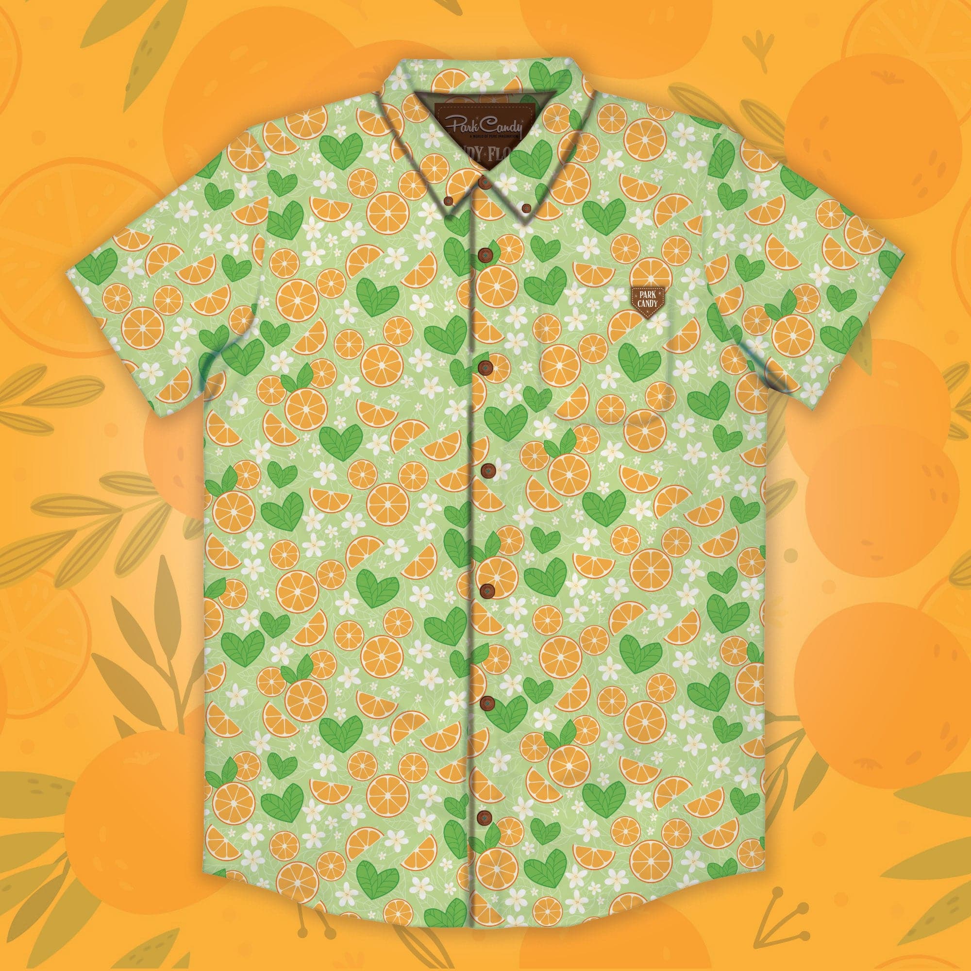 Orange Groves Button Up Shirt - JULY PREORDER - Park Candy