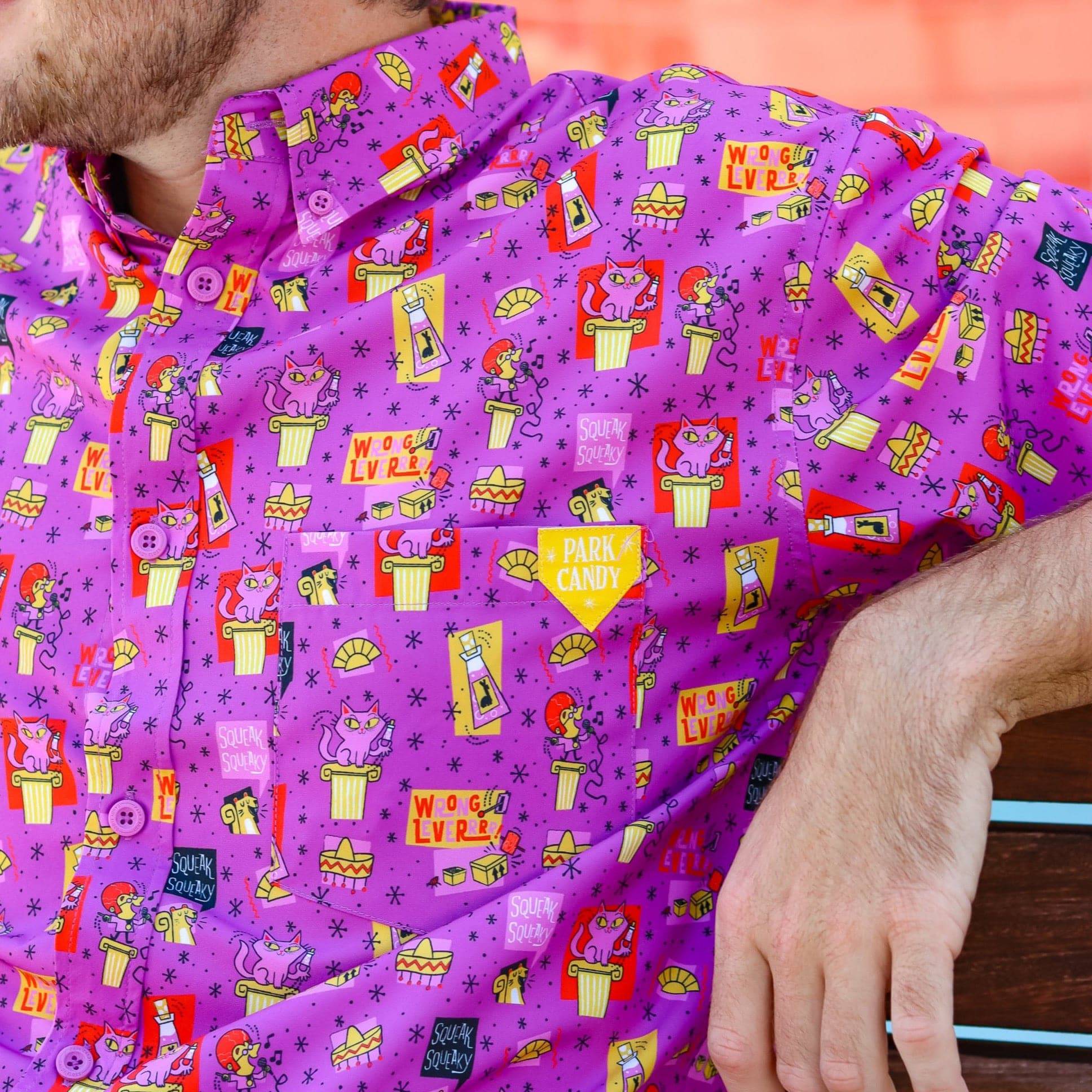 Emperorʻs New Brew Button Up Shirt | Park Candy