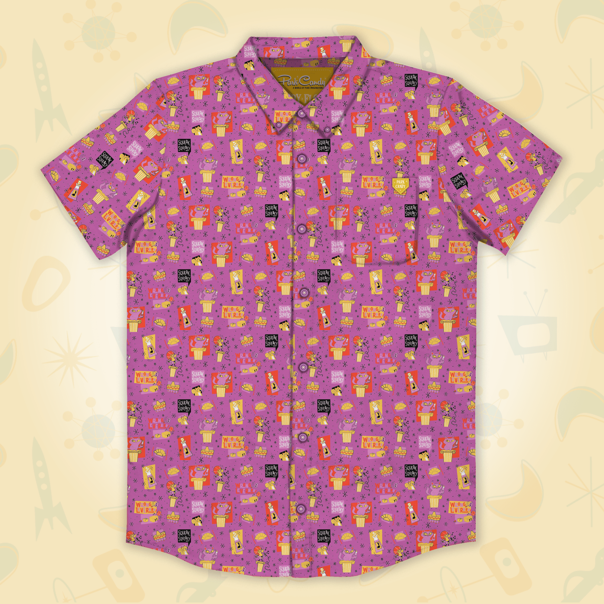 Emperorʻs New Brew Button Up Shirt | Park Candy