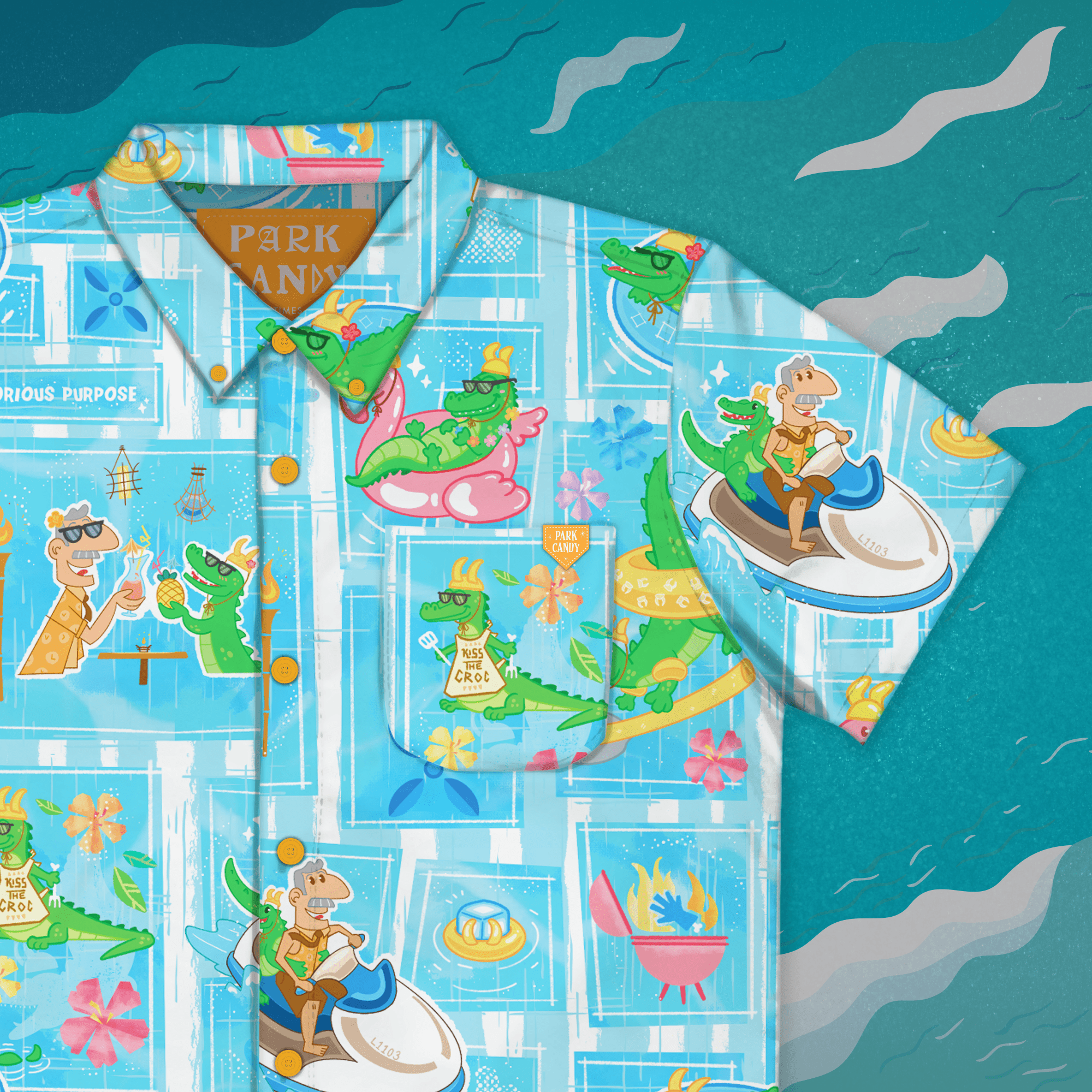 Variant Vacation Button Up Shirt | Park Candy