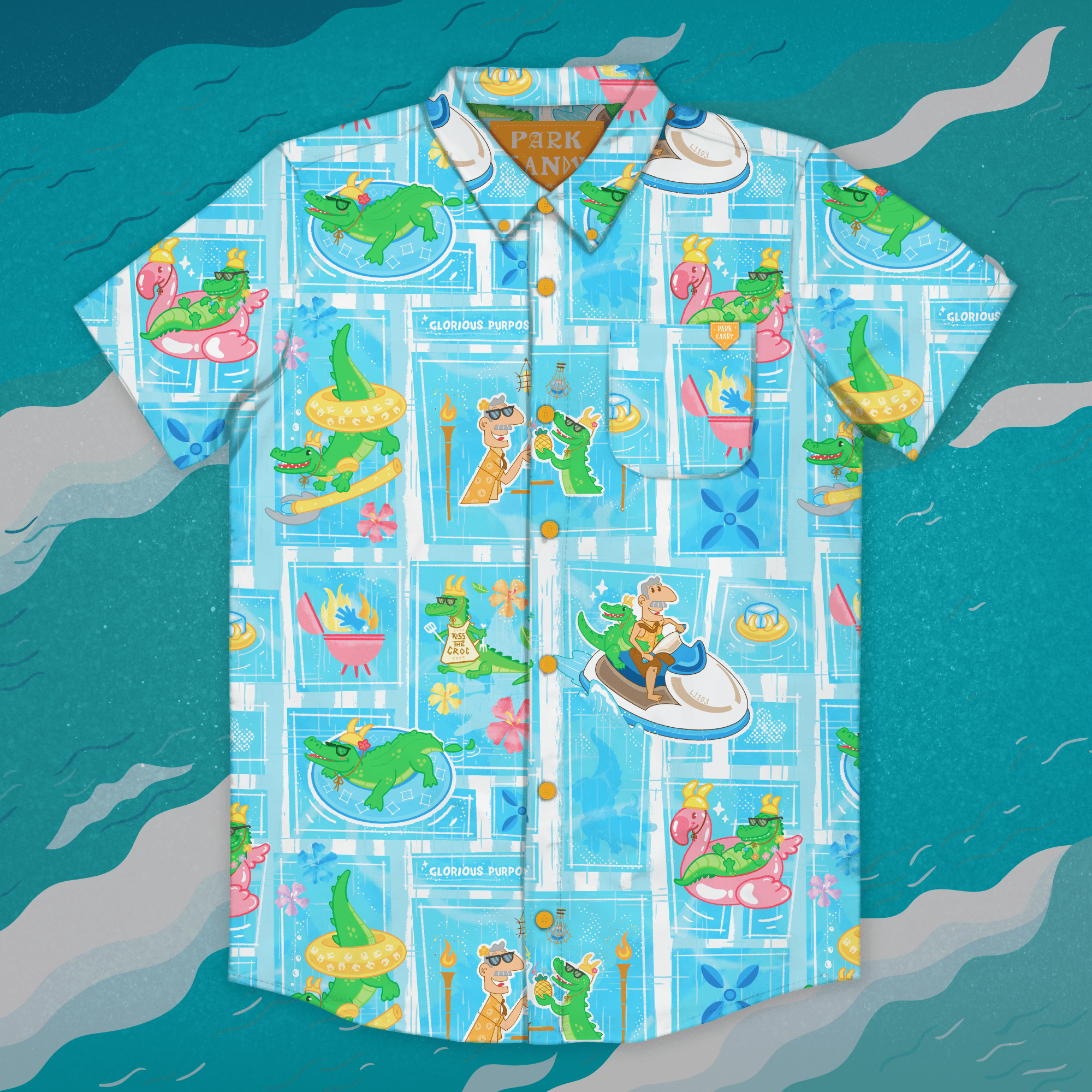 Variant Vacation Button Up Shirt | Park Candy