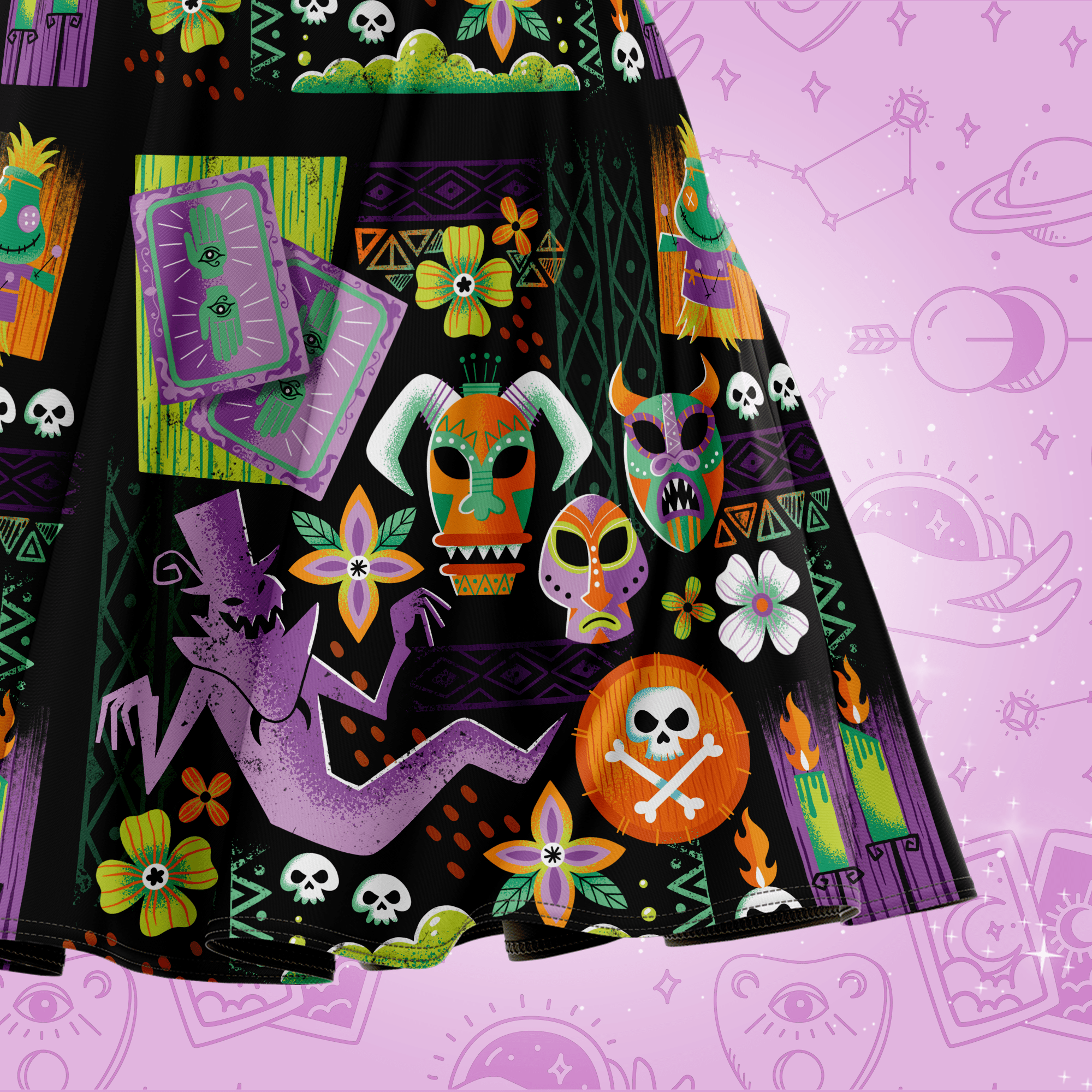Voodoo Hoodoo Midi Skirt | Park Candy
