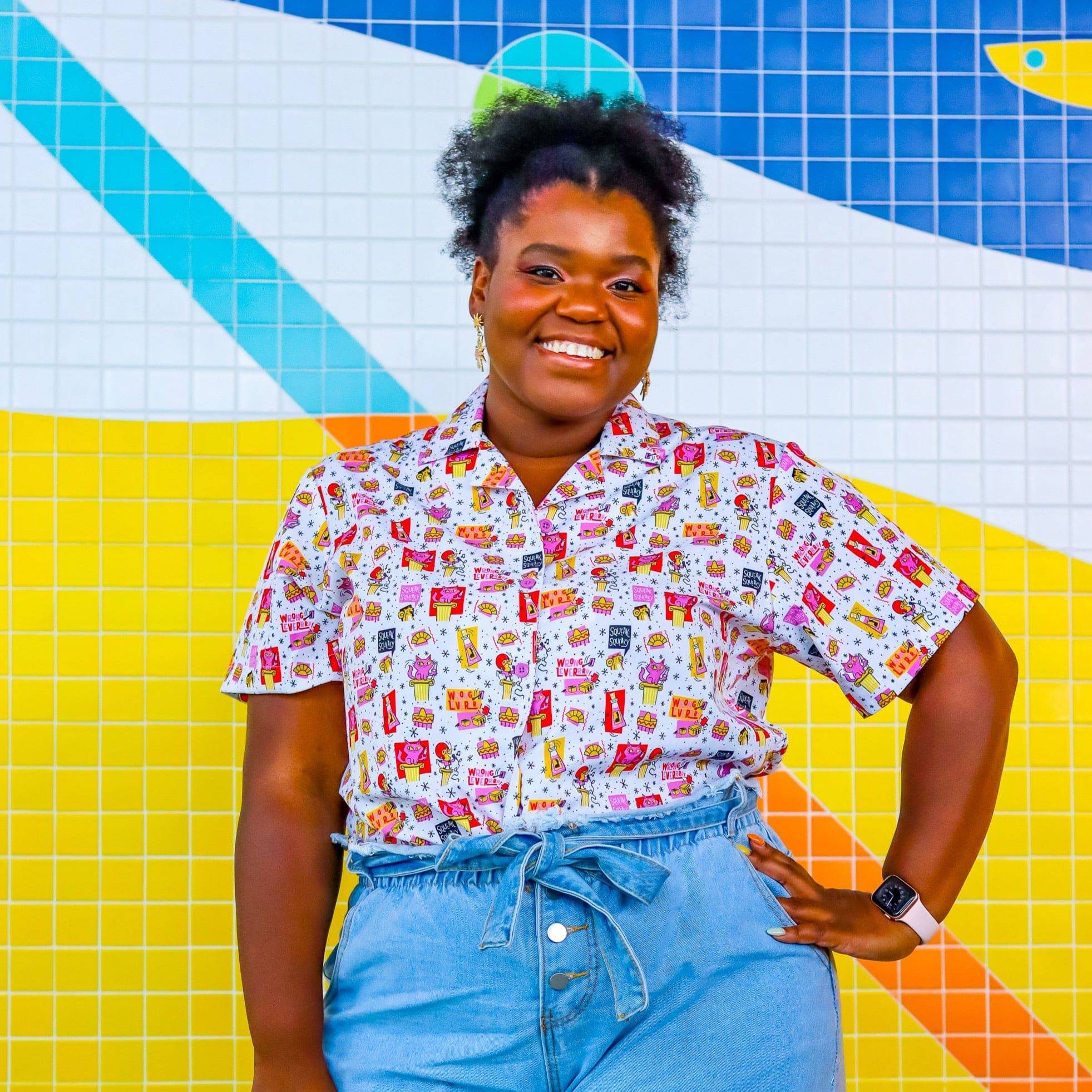 Womenʻs Emperorʻs New Brew Button Up Shirt | Park Candy