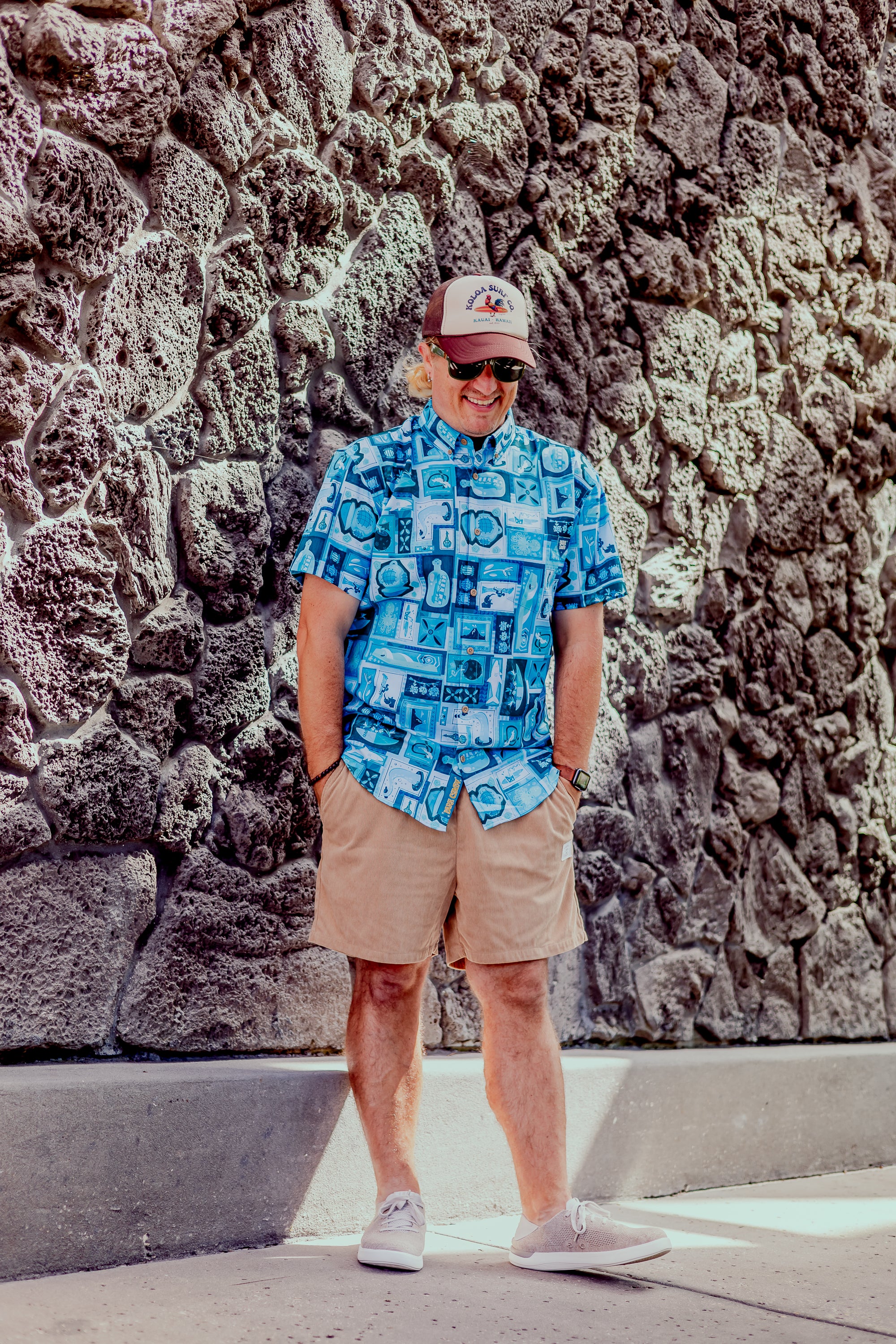 Blue Hawaii Tiki Tiki Aloha Shirt - NOW SHIPPING