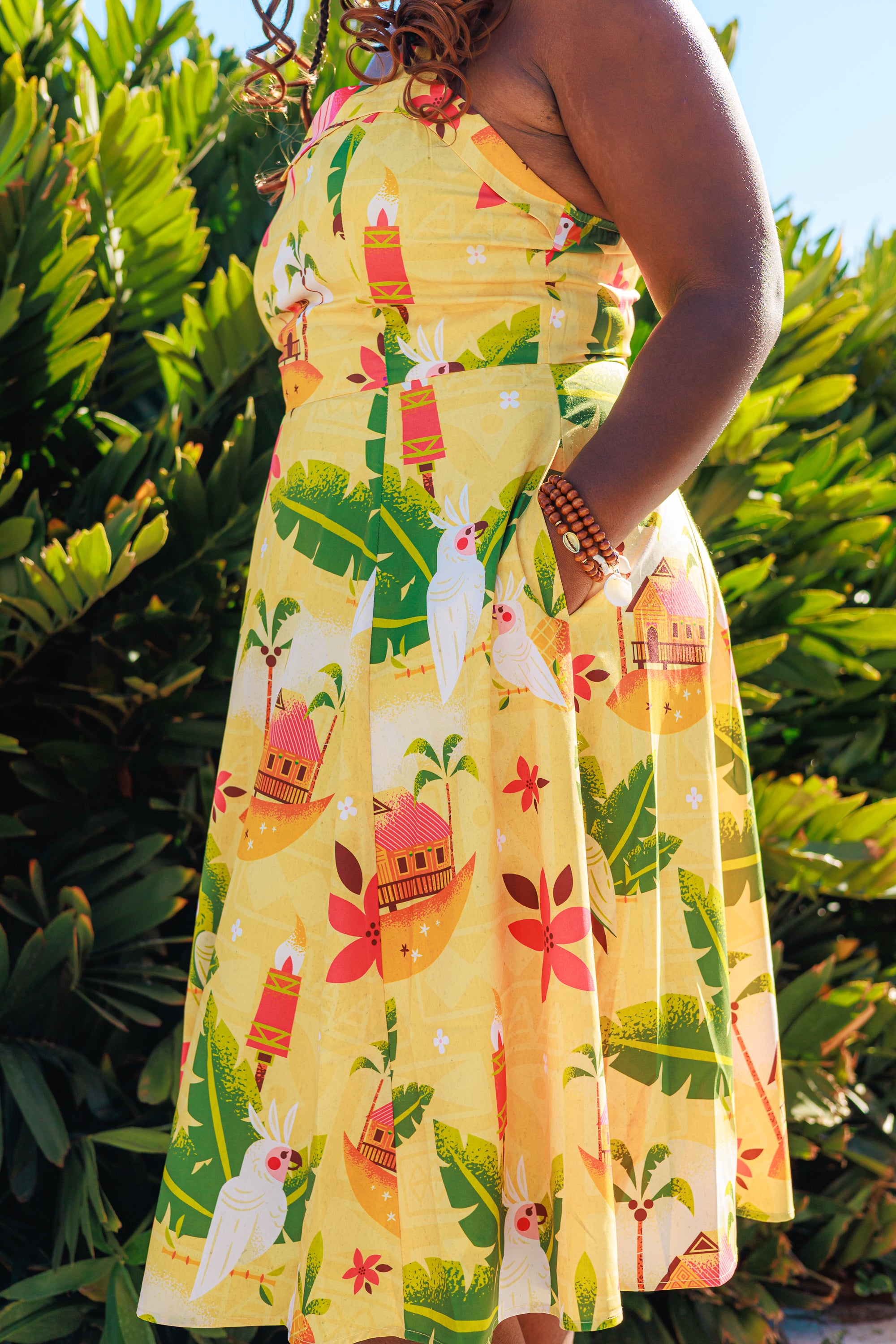 Polynesian Paradise Sweetheart Swing Dress - MARCH PREORDER