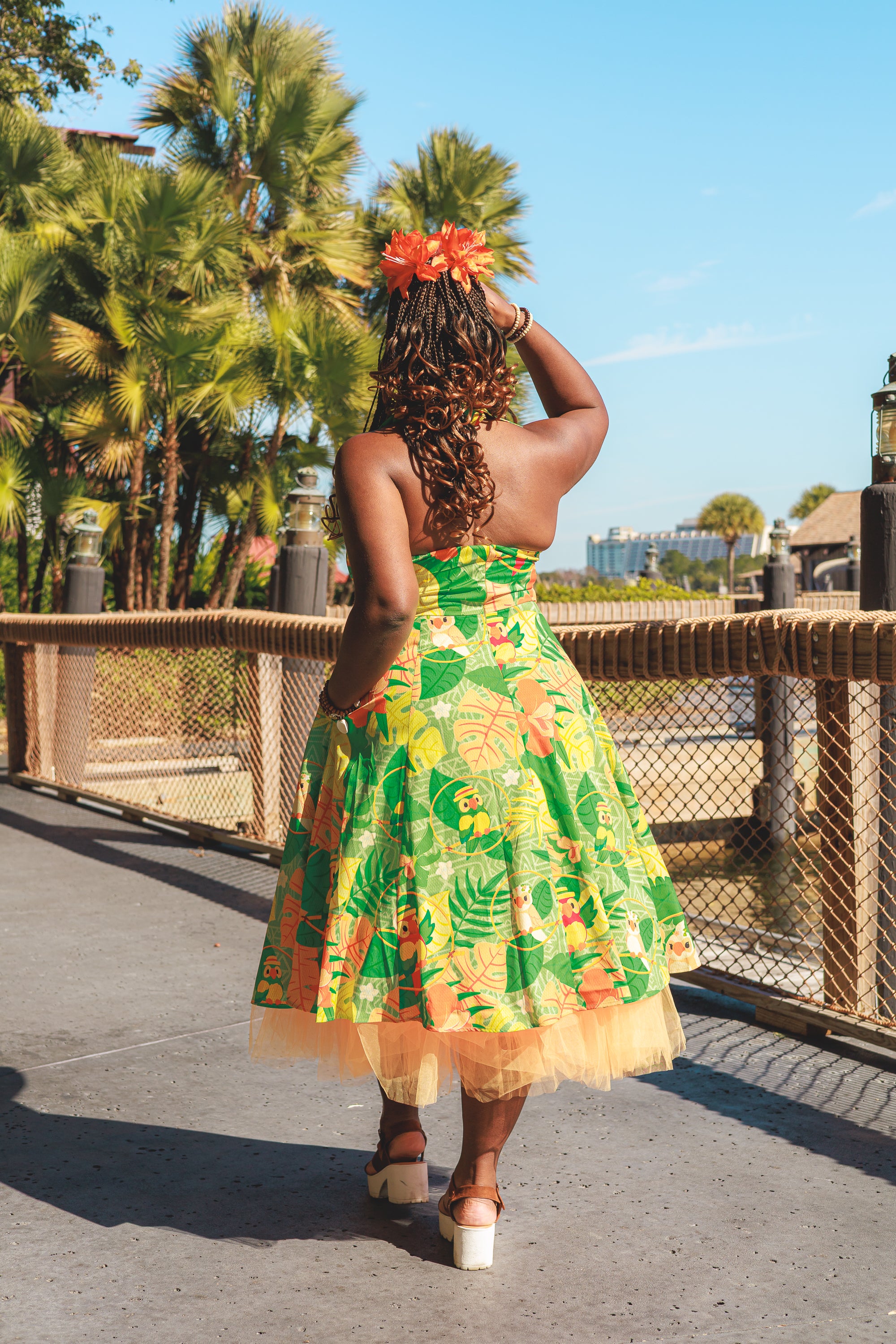 Tropical Hideaway Sweetheart Swing Dress - MARCH PREORDER