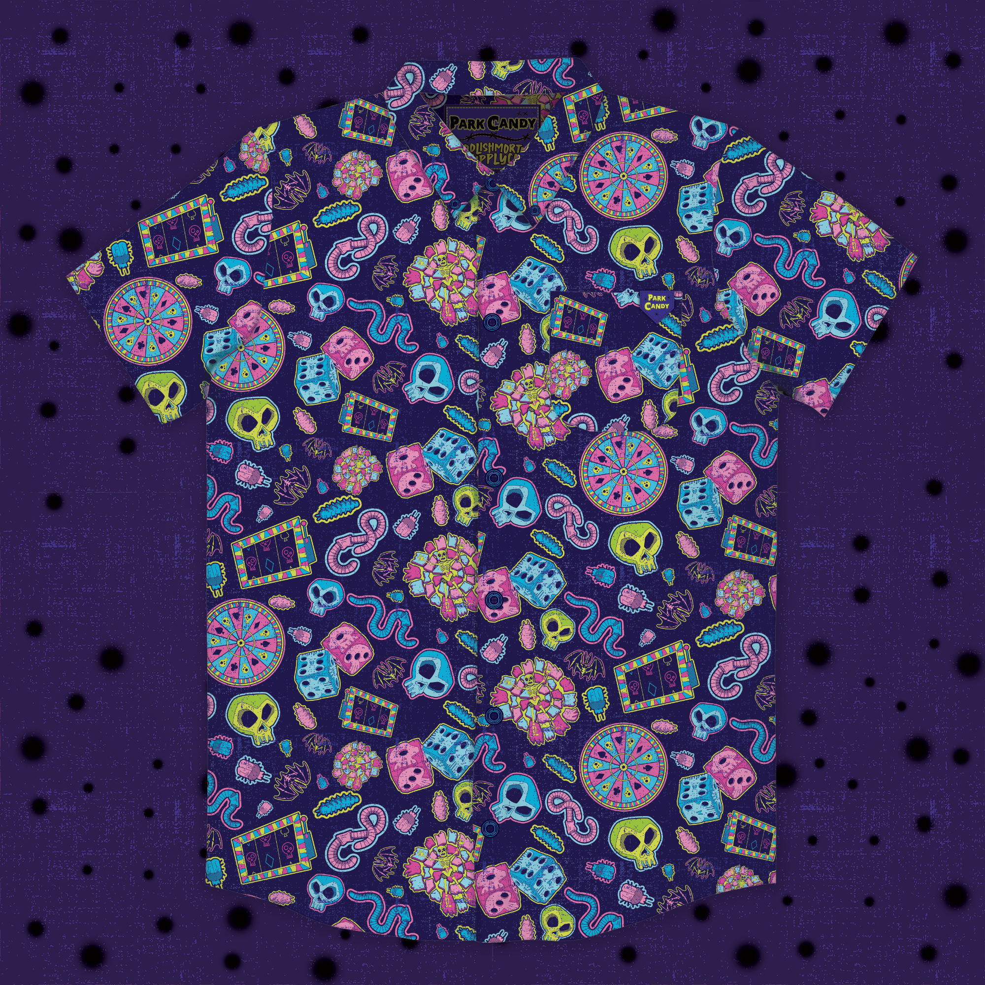 Boogie's Casino Button Up Shirt - Park Candy