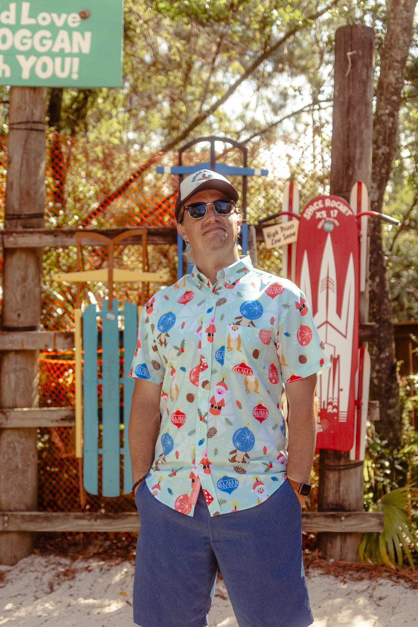 Chipmunk Cheer Button Up Shirt | Park Candy