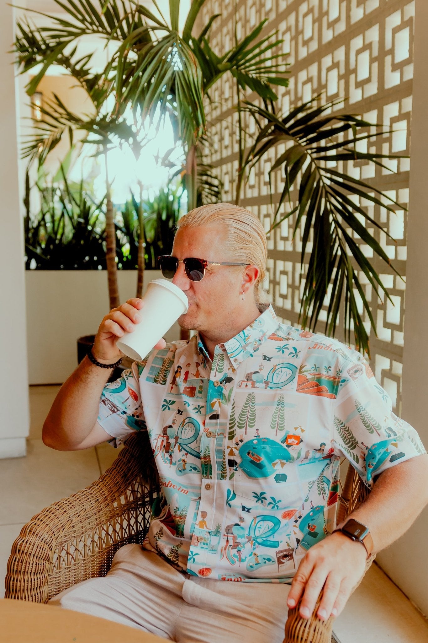 Harbor Blvd Button Up Shirt | Howard Johnson Anaheim | Park Candy