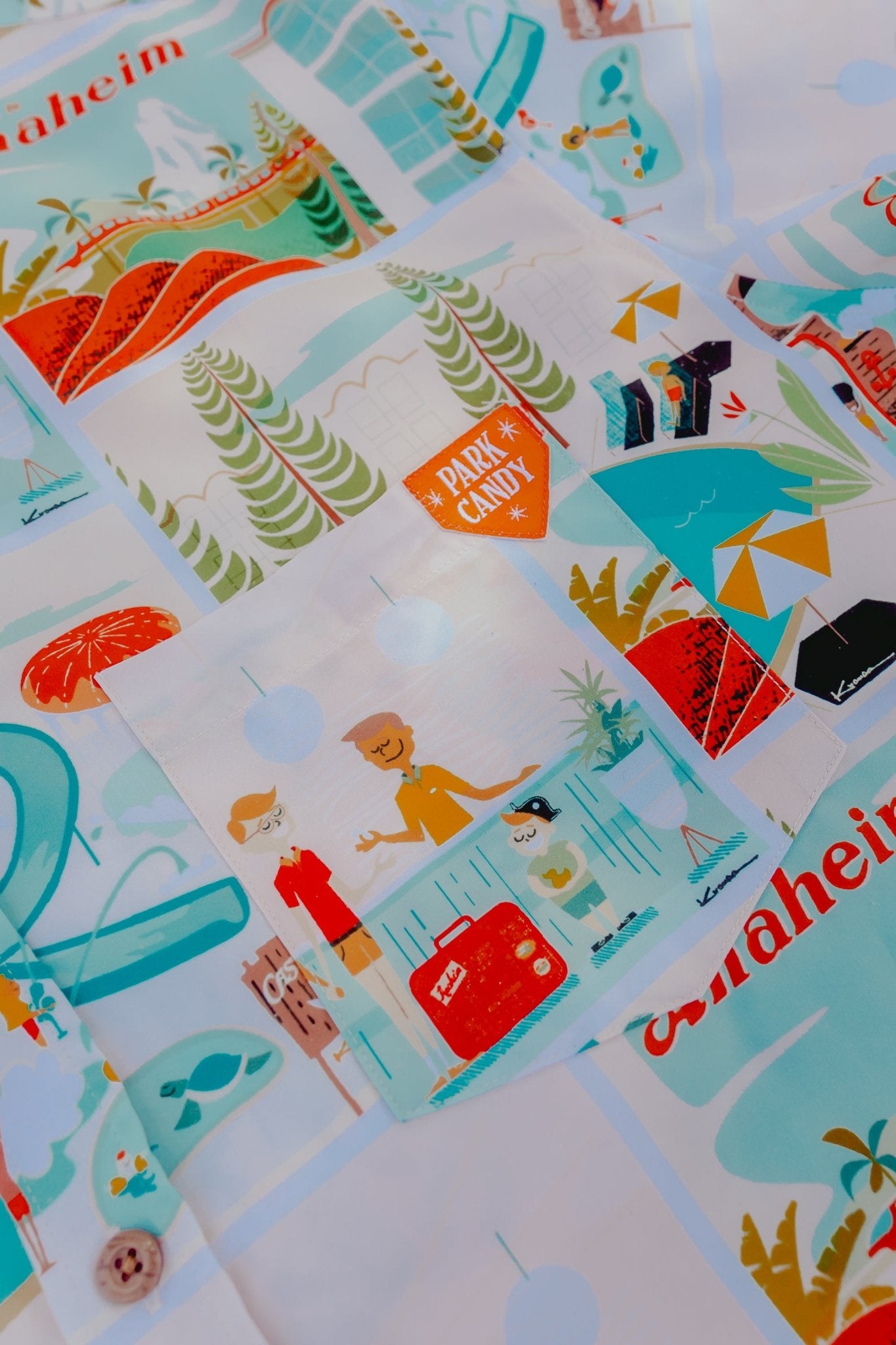 Harbor Blvd Button Up Shirt | Howard Johnson Anaheim | Park Candy