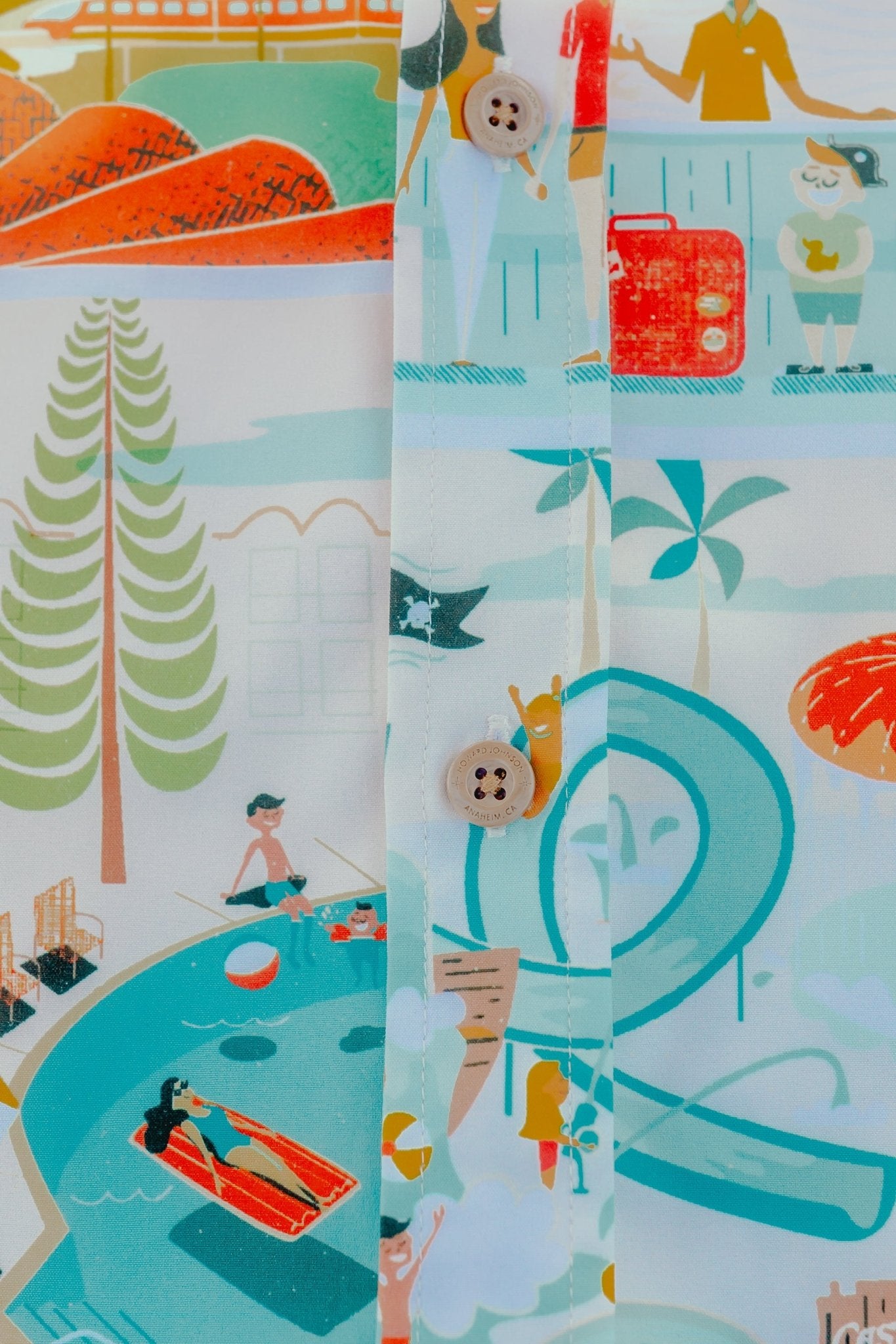 Harbor Blvd Button Up Shirt | Howard Johnson Anaheim | Park Candy