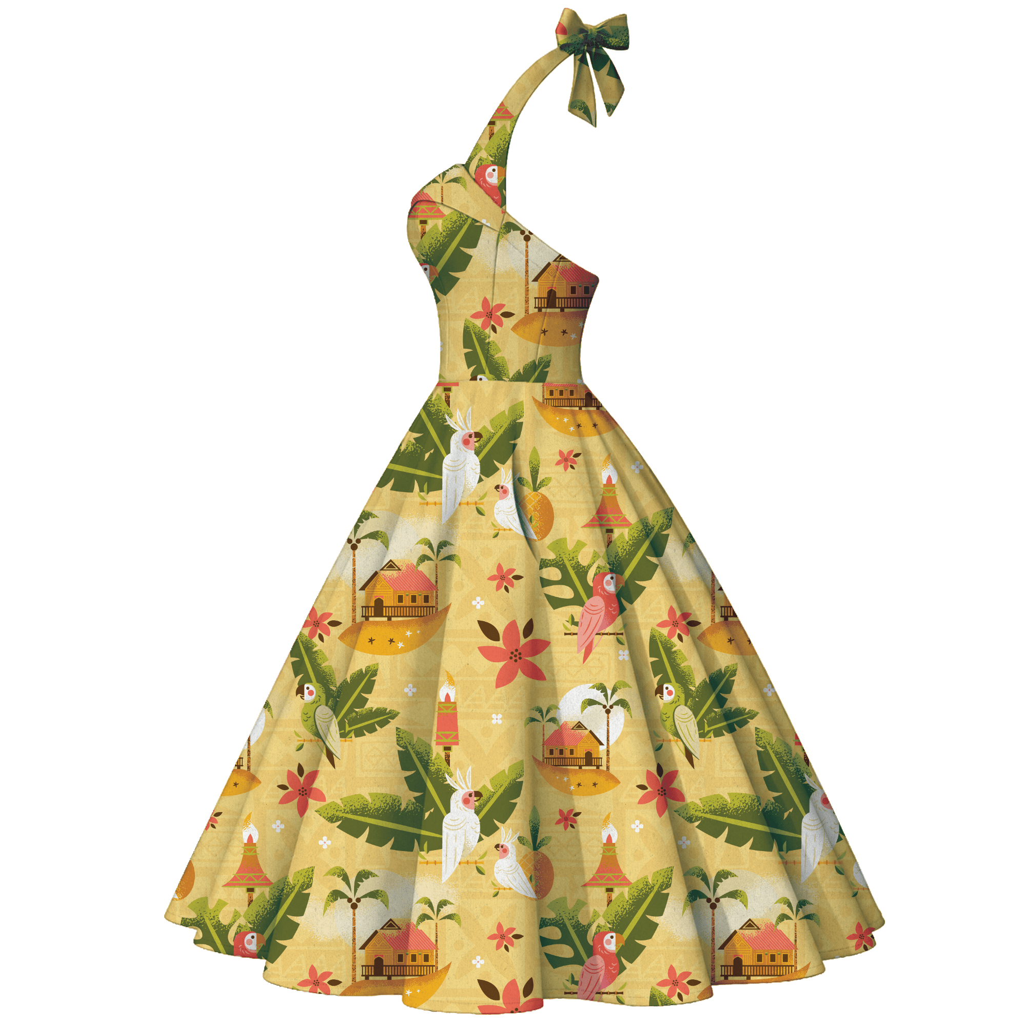 Polynesian Paradise Sweetheart Swing Dress - MARCH PREORDER | Park Candy