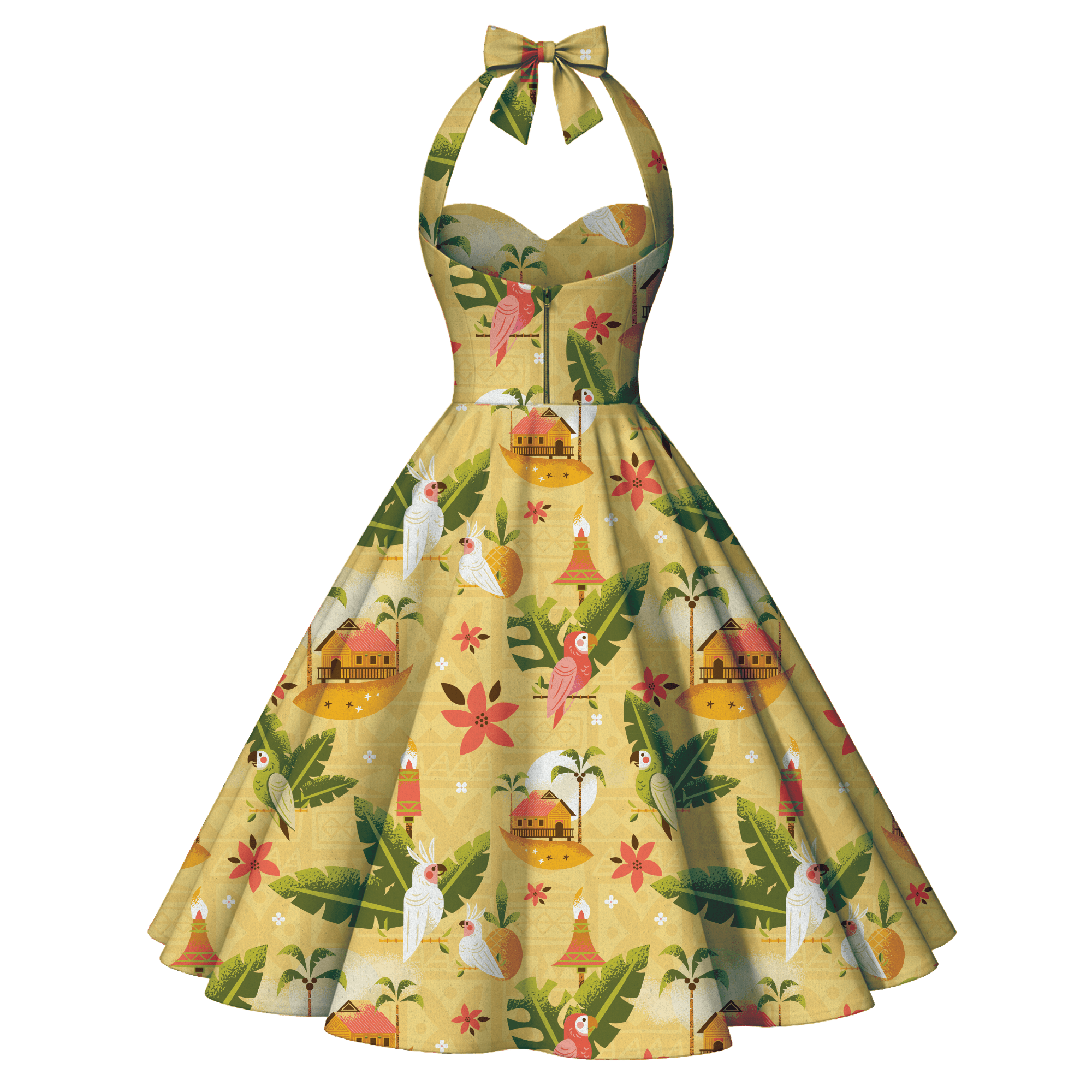 Polynesian Paradise Sweetheart Swing Dress - MARCH PREORDER | Park Candy