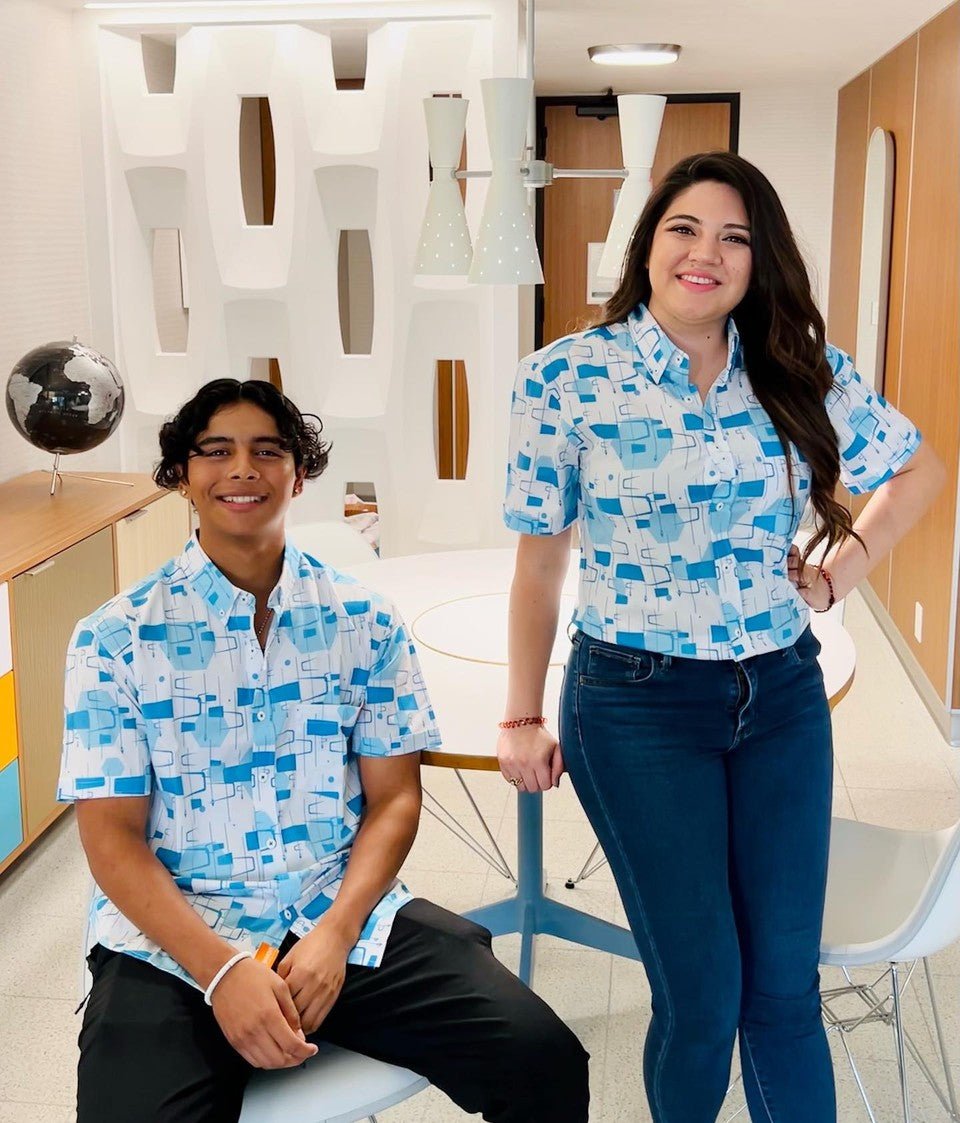 Retro Future Button Up Shirt | Howard Johnson Anaheim | Park Candy