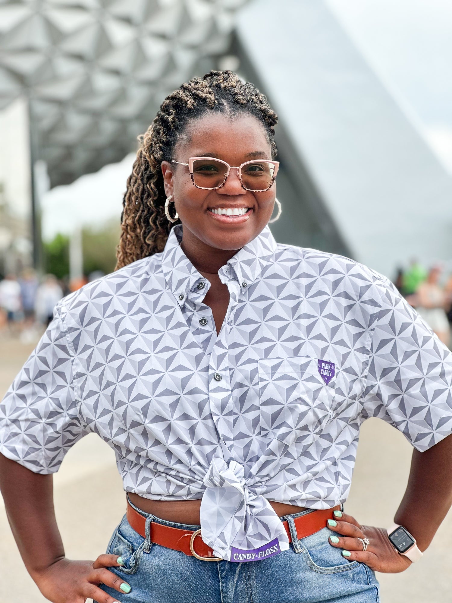 Spaceship Button Up Shirt | Park Candy