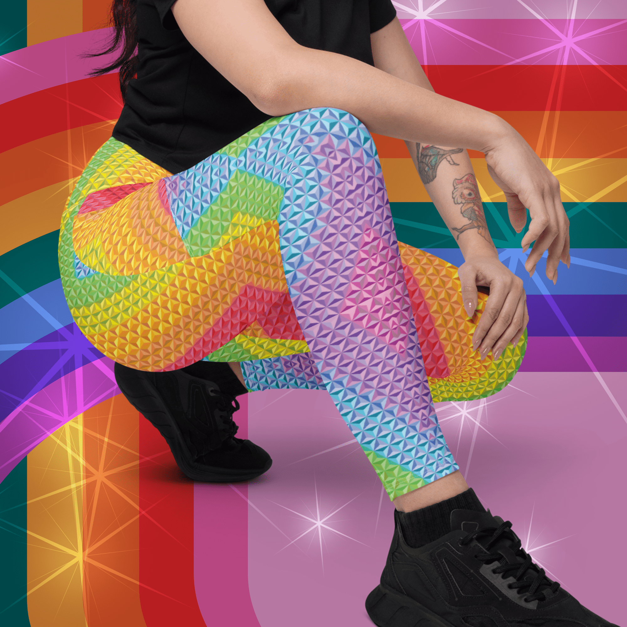 Neon snake print leggings deals
