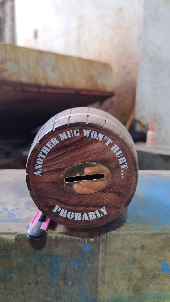 Tiki Bar Sh*t Rum Barrel Money Bank | Park Candy