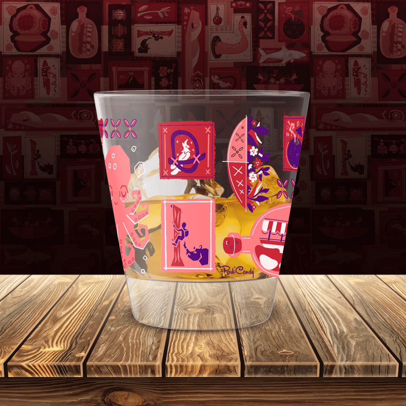 Tiki Tiki Mai Tai Glass Set | Park Candy