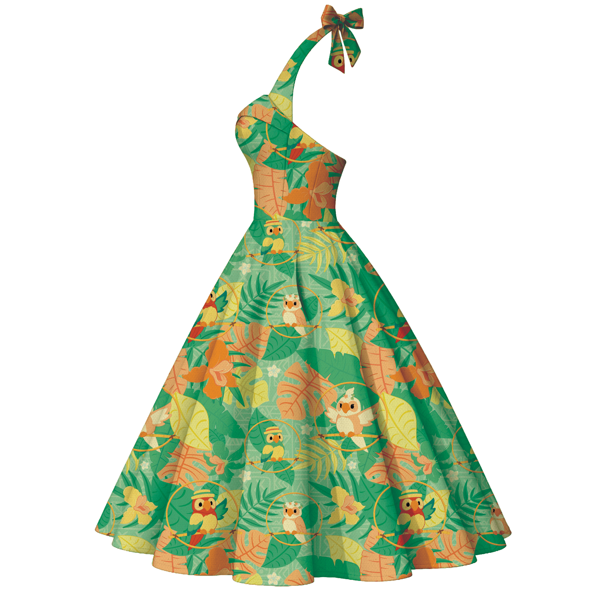 Tropical Hideaway Sweetheart Swing Dress XL Tropical Hideaway Sweetheart Swing Dress XL