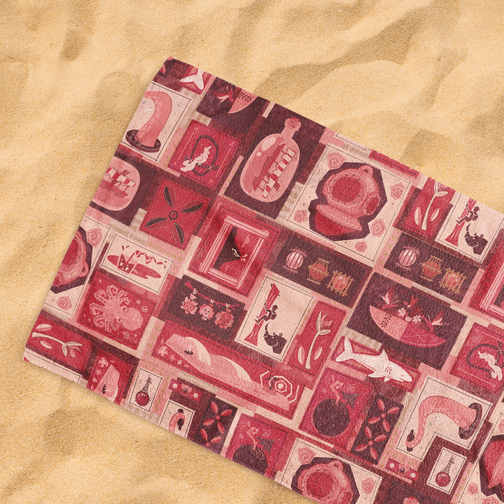 Tiki Tiki Beach Towel - Park Candy