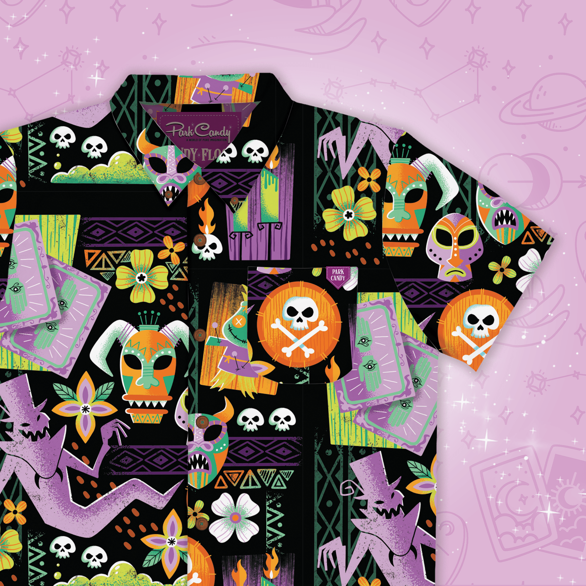Voodoo Hoodoo Button Up Shirt - Park Candy