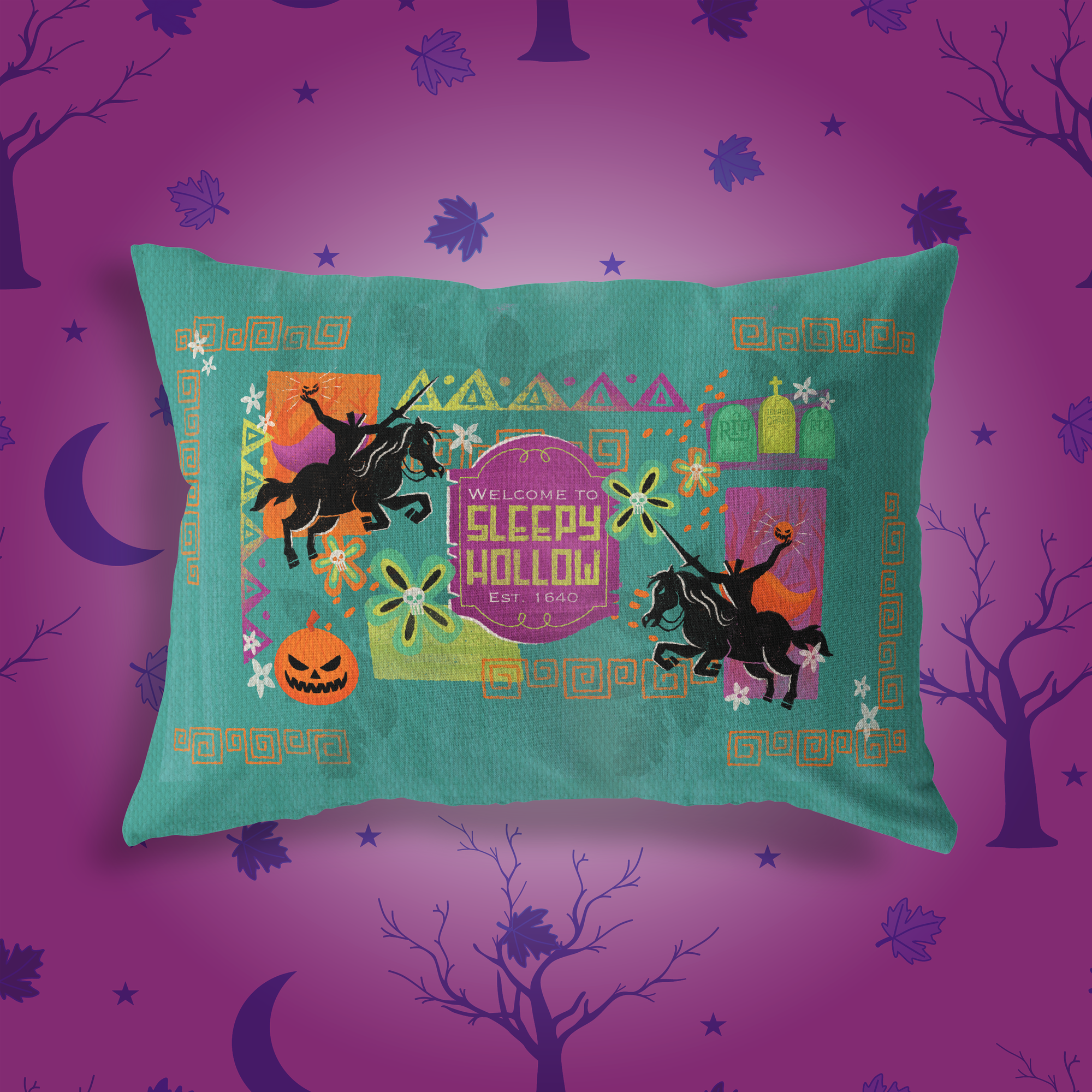 Sleepy Hollow Throw Pillow - Park Candy