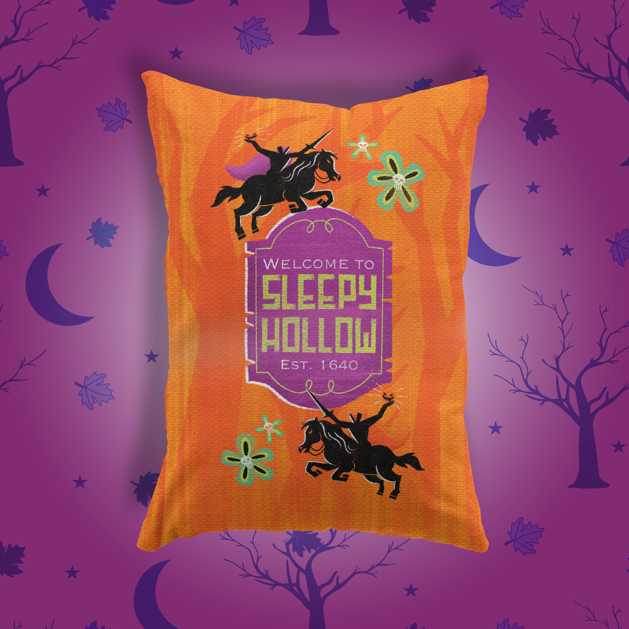 Sleepy Hollow Throw Pillow - Park Candy