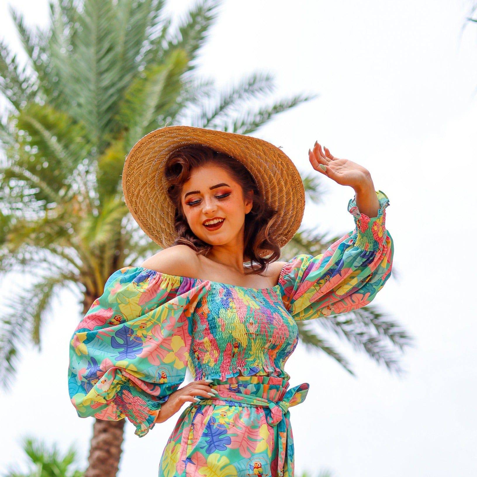 Tropical Hideaway Off Shoulder Blouse - MARCH PREORDER - Park Candy