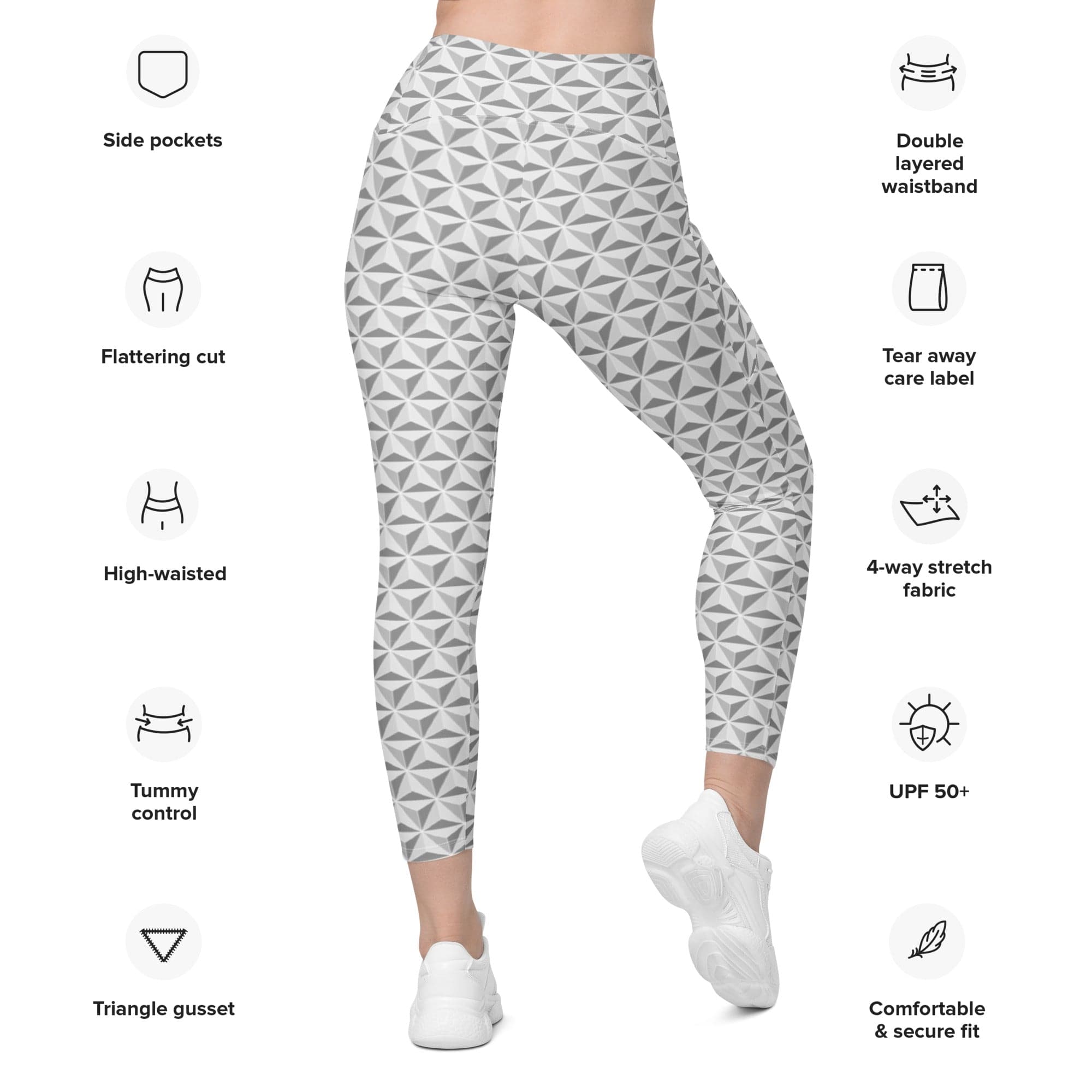 Spaceship Leggings with Pockets - Park Candy