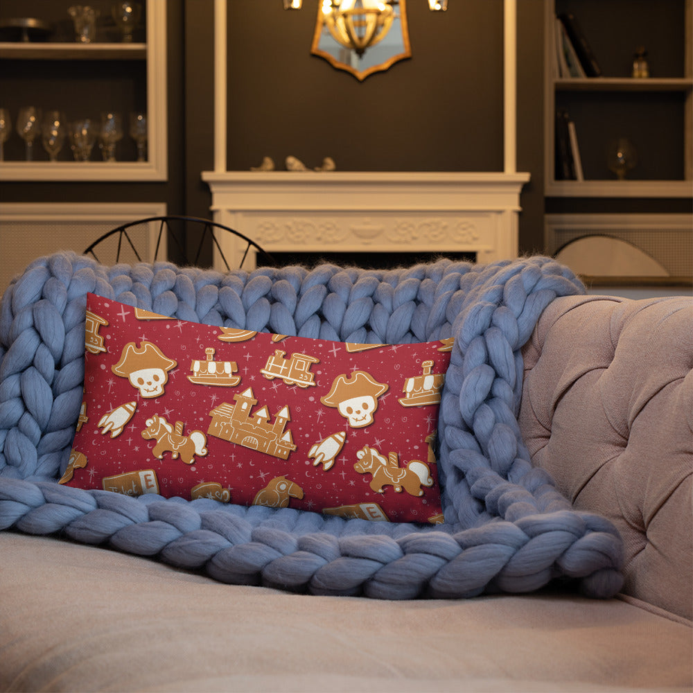 Gingerbread Throw Pillow - Park Candy