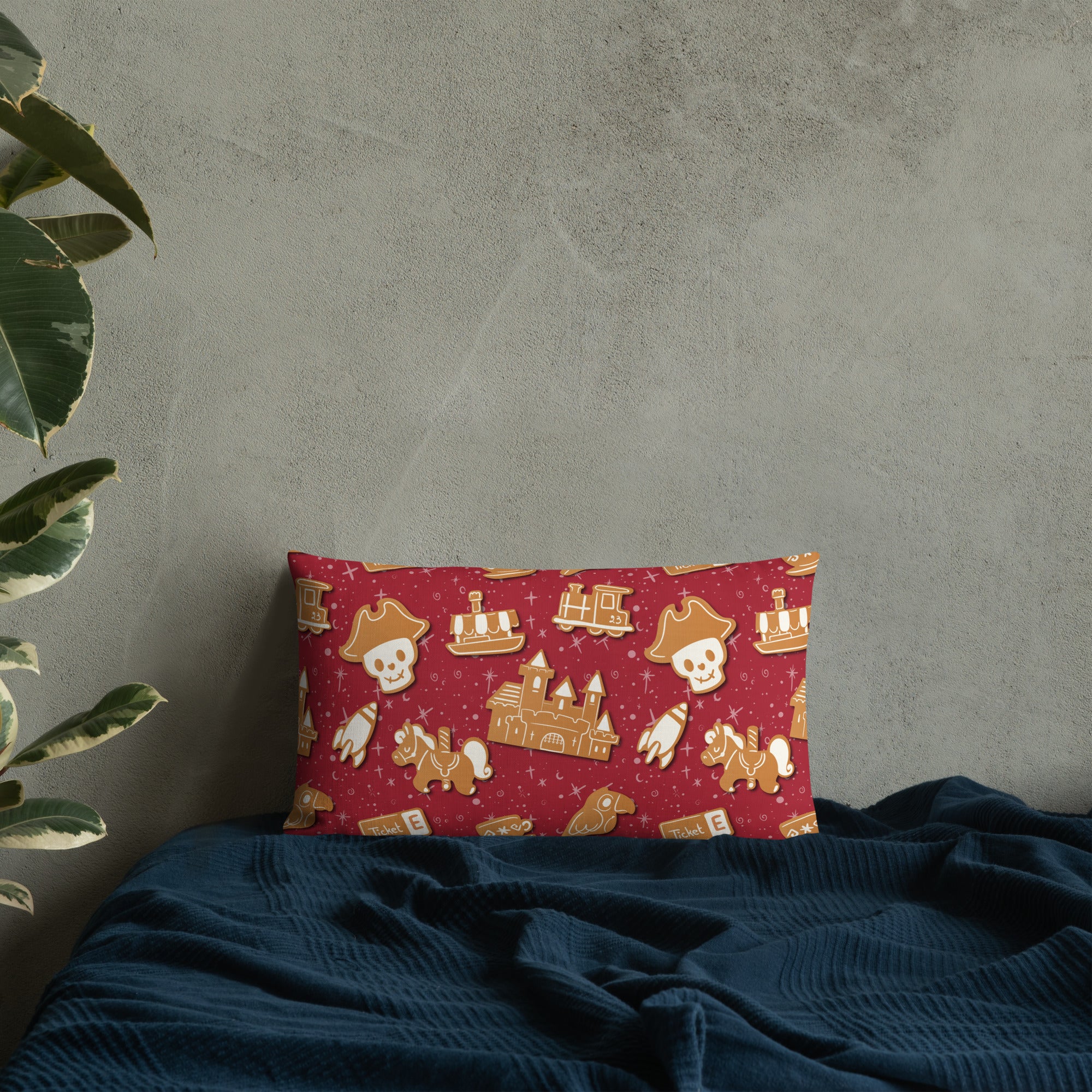 Gingerbread Throw Pillow - Park Candy